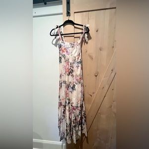 Zimmermann Brighton Tie-Shoulder Dress, Size 0